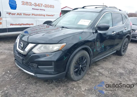 2017 Nissan Rogue Sv z USA, uszkodzony, nr VIN 5N1AT2MT2HC807203
